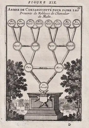 Arbre de Consanguinité pour faire les Preuves de Noblesse de Chevalier de Malte - Malta Malteser Ritterorden S