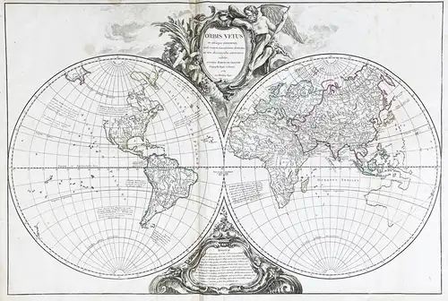 Orbis vetus in utrâque continente juxta mentem Sansonianam distinctus, nec non observationibus astronomicis re