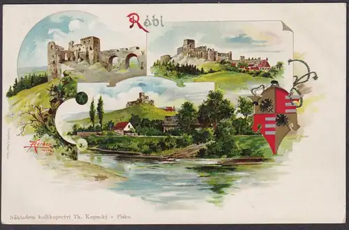 Rabi - Raby Böhmen Bohemia Czech Cechy Cesko Tschechien Ansichtskarte Postkarte AK postcard