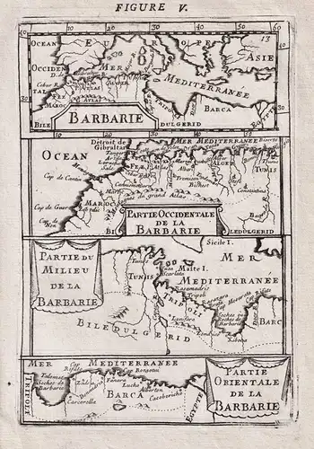 Barbarie / Partie Occidentale de la Barbarie / Partie du Milieu de la Barbarie / Partie Orientale de la Barbar