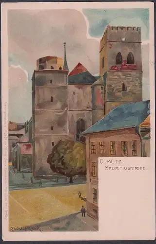 Olmütz, Mauritiuskirche - Olomouc Böhmen Bohemia Czech Cechy Cesko Tschechien Ansichtskarte Postkarte AK postc