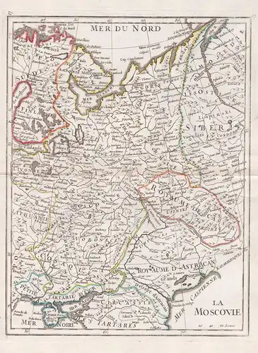 La Moscovie - Russia Russland Ukraine Karte map