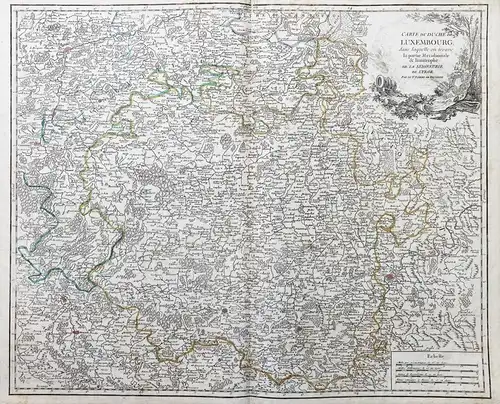 Carte du Duche de Luxembourg, dans laquelle on trouve la partie Meridionale & limitrophe de la Seigneurie de L