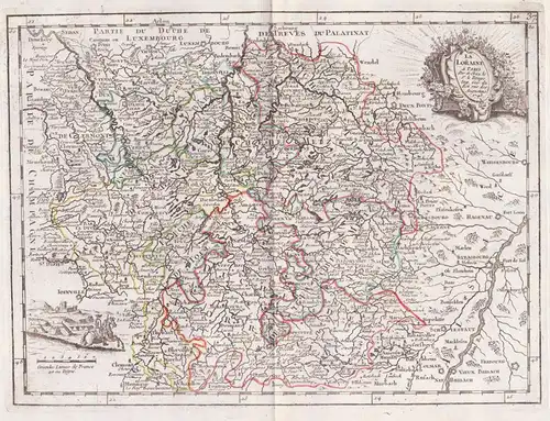 La Lorraine - Lorraine France Frankreich carte Karte map