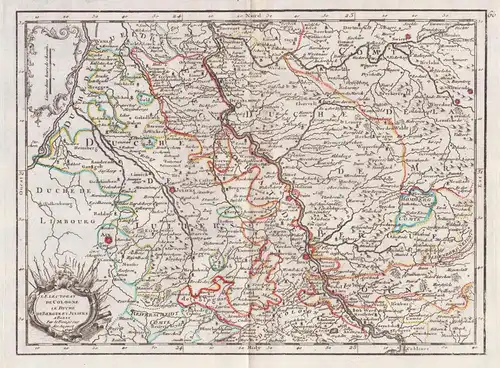 L'Electorat de Cologne - Köln Bonn Düsseldorf Leverkusen Karte map