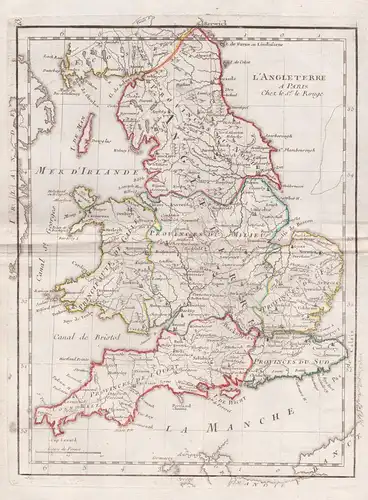 L'Angleterre - England Great Britain London Wales Großbritannien Karte map