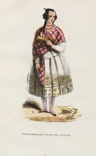 Hispano-Amerikanerin von der Insel Concepcion - Concepción Chile America Amerika Hispanics Hispanic Frau women