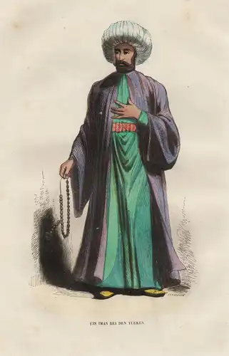 Ein Iman bei den Türken - Islam Türken Turkey Türkei Iman Tracht Trachten costumes