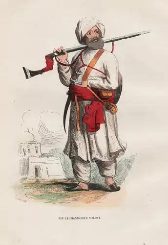 Ein Afghanischer Soldat - Afghanistan Asien Asia Soldat soldier Tracht costume