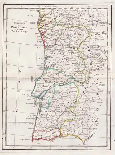 Royaume de Portugal - Portugal Faro Porto Lisboa Leiria Karte map