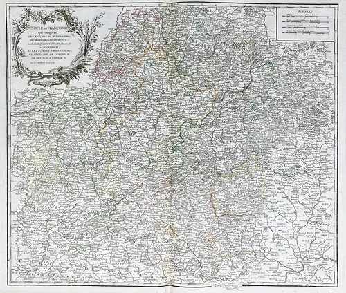 Cercle de Franconie qui comprend les Eveches de Wurtzbourg, de Bamberg et d'Aichstet; les Marquisats de Culmba