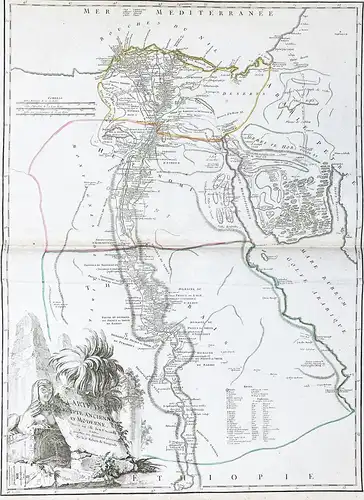 Carte de l'Egypte ancienne et moderne - Egypt Ägypten Kairo Cairo Alexandria Afrique Africa Afrika