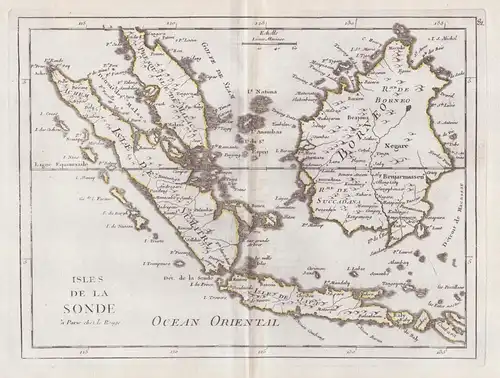 Isles de la Sonde - Borneo Malaysia Malay Archipelago Karte map