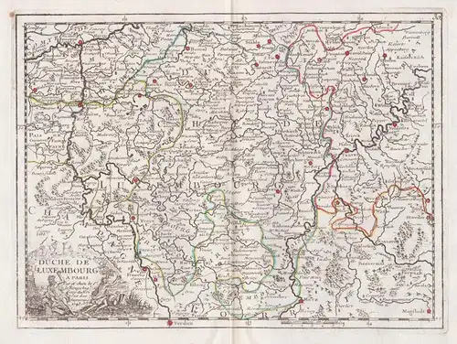 Duche de Luxembourg - Luxembourg Luxemburg carte Karte map