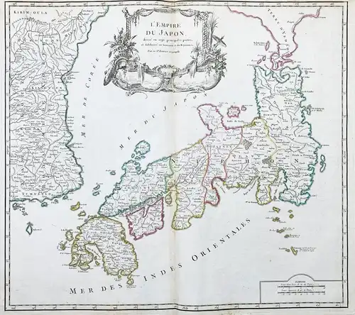 l'Empire du Japon, divise en sept principales parties, et subdivise en soixante et dix Royaumes - Japan Tokio