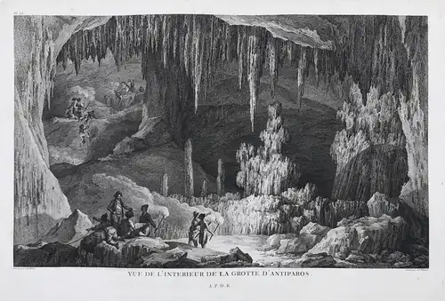 Vue de l'interieur de la Grotte d'Antiparos - Antiparos Andiparos island Insel Grotte cave Höhle Greece Griech
