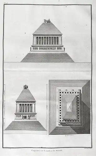 Conjectures sur le tombeau de Mausole - Mausoleum Grab Greece Griechenland Greek griechische architecture Arch