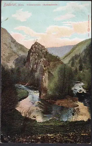 Bodetal, Harz Heuscheune (Bodeschleife) - Postkarte Ansichtskarte AK postcard