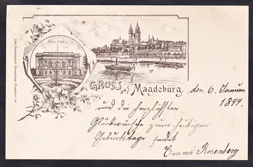 Gruss aus Magdeburg - Sachsen-Anhalt Ansichtskarte Postkarte AK postcard