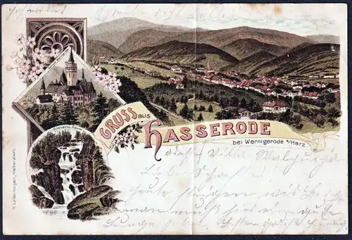 Gruss aus Hasserode - Schloss Ansichtskarte Postkarte AK postcard
