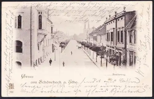Gruss aus Schönebeck a. Elbe - Ansichtskarte Postkarte AK postcard