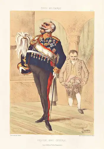 Prusse, 1862. General - Preußen Prussia Offizier officer officier Uniform / military Militär army Armee soldie