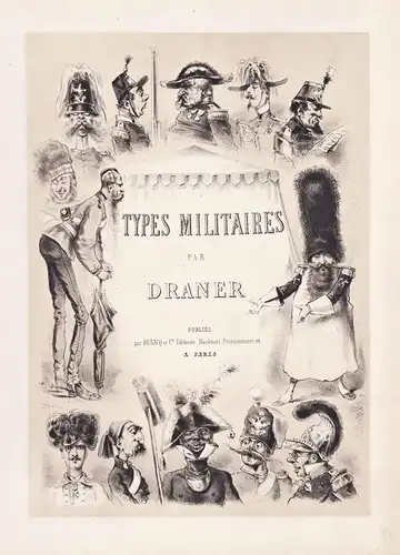 Types Militaires par Draner -  Titel title / military Militär army Armee soldier Soldat Karikatur caricature