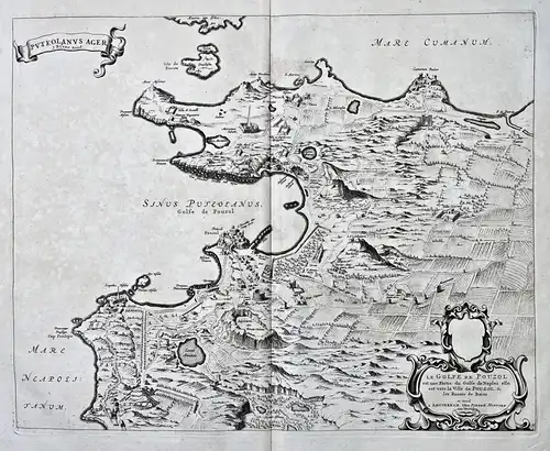 Le Golfe de Pouzol est une Partie du Golfe de Naples elle est vers la Ville de Pouzol & les Ruines de Bares -