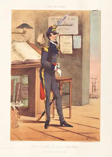 Etats-Unis, 1862. 7th Reg of New-York' - United States of America USA New York Uniform / military Militär army