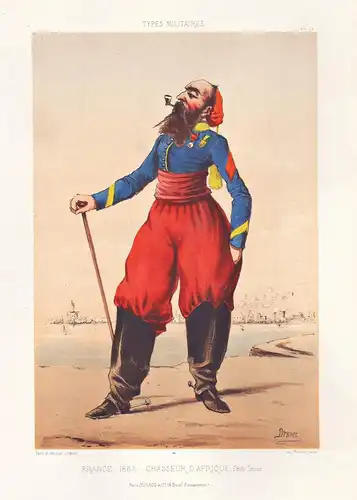 France, 1862. Chasseur d'Afrique - Colonies Kolonien Africa Afrika Frankreich Uniform / military Militär army