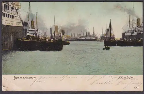 Bremerhafen - Kaiser-Hafen - Postkarte Ansichtskarte AK postcard