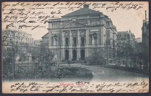 Elberfeld, Theater.  -  Postkarte Ansichtskarte AK postcard