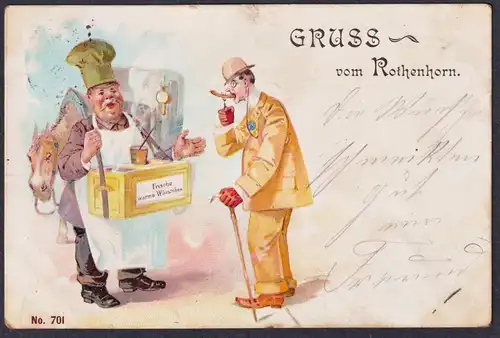 Gruss vom Rothenhorn - Magdeburg Rotehorn  Postkarte Ansichtskarte AK postcard