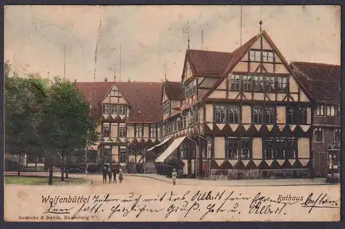 Wolfenbüttel - Rathaus - Postkarte Ansichtskarte AK postcard