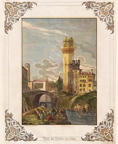 Thurm des Ezzelino von Padua - Torre di Ezzelino Padua Padova / Italia / Italy / Italien