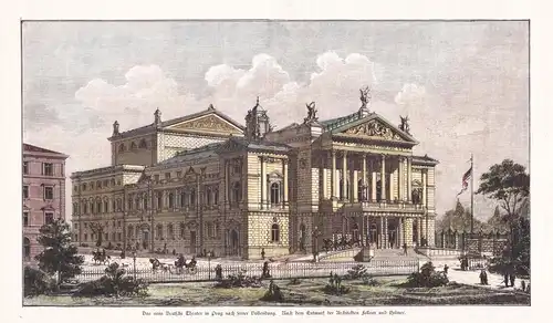 Das neue Deutsche Theater in Prag nach seiner Vollendung - Staatsoper Prag Prague Státní opera Praha