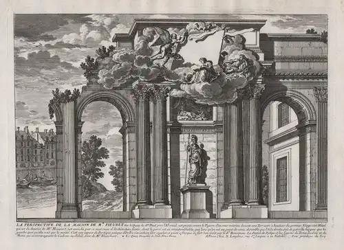 La Perspective de la Maison de Mr. Fieubet. - Paris Maison de Fieubet Quai St. Paul architecture Architektur