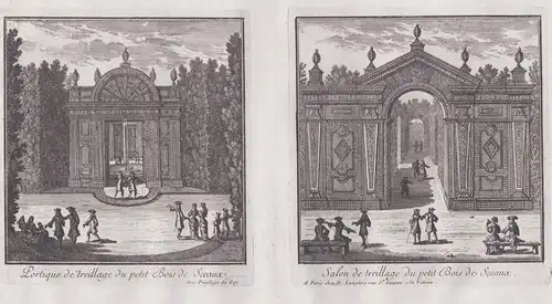 Portique de treillage du petit Bois de Sceaux / Salon de treillage du petit Bois de Sceuax - Chateau de Sceaux