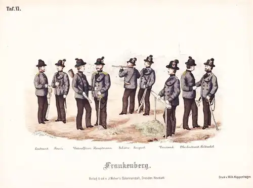 Frankenberg - Frankenberg Sachsen / Uniformen Uniforms / Militaria / Unteroffizier Leutnant