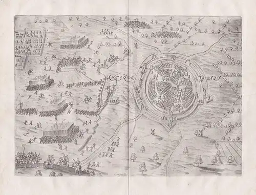 Antiqua Zaal - Oldenzaal Nederland Niederlande Netherlands / plan Karte map