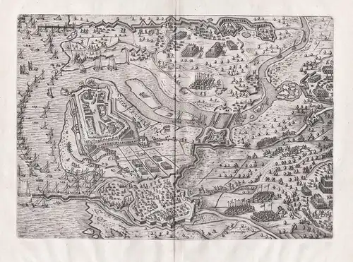 Geertrudenberga - Geertruidenberg Noord-Brabant Nederland Niederlande Netherlands / Karte plan map