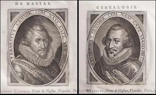 Ernest Casimir, Conte de Nassau, Vianden, Dietz, Catzenellenbogue, Dillenbourg / Loys Gautier, Conte de Naßau,