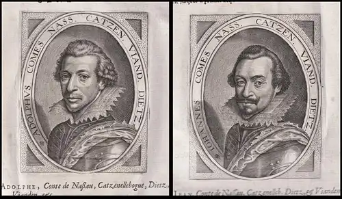 Adolphe, Conte de Nassau, Catzenellenbogue, Dietz et Vianden / Jean, Conte de Nassau, Catzenellenbogue, Dietz