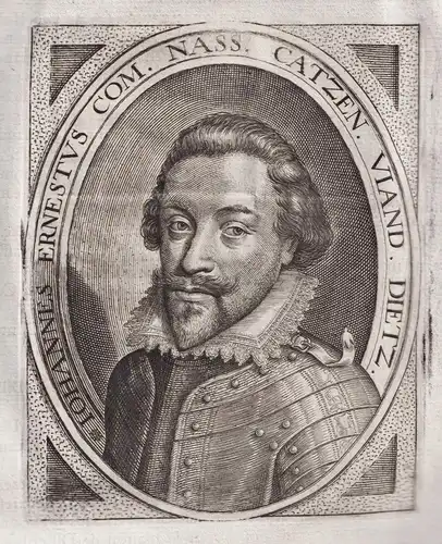 Jean Ernest, Conte de Naßau, Catzenellenbogue, Dietz et Vianden - Johann-Ernst v. Nassau-Siegen (1582-1617) Po