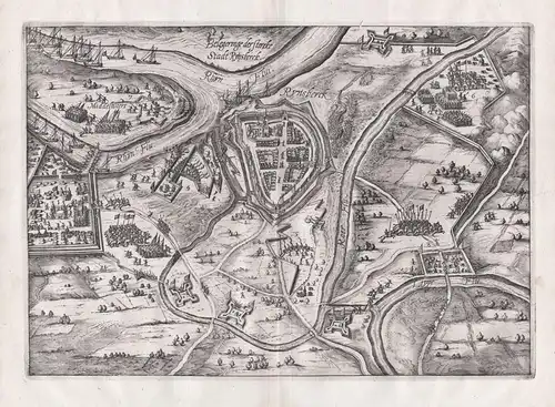 Meursa - Moers Nordrhein-Westfalen / plan Karte map