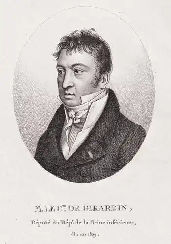 M. le Cte. de Girardin - Cecile Stanislas Xavier de Girardin (1762-1837) French general Napoleon Portrait