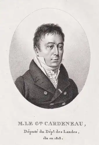 M. Le G. Cardeneau - Bernard Augustin Cardenau (1766-1841) French general Portrait