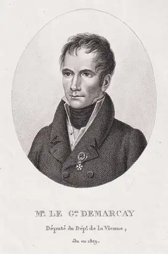 M. le Gal. Demarcay - Marc Jean Demarcay (1772-1839) French politician Vienne Portrait