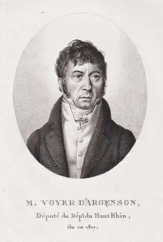 M. Voyer d'Argenson - Marc Rene Marie de Voyer de Paulmy d'Argenson (1771-1842) Portrait