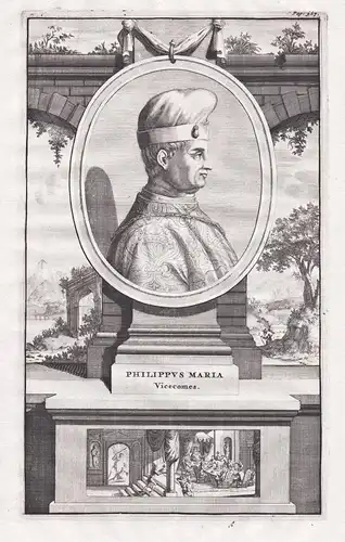 Philippus Maria Vicecomes - Filippo Maria Visconti (1392-1447) Milano Mailand Portrait